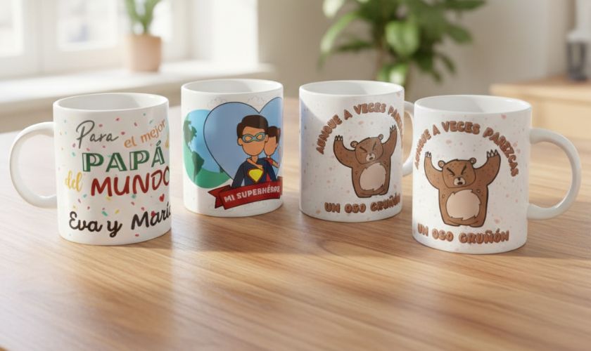 Tazas personalizadas divertidas como regalos originales para padres