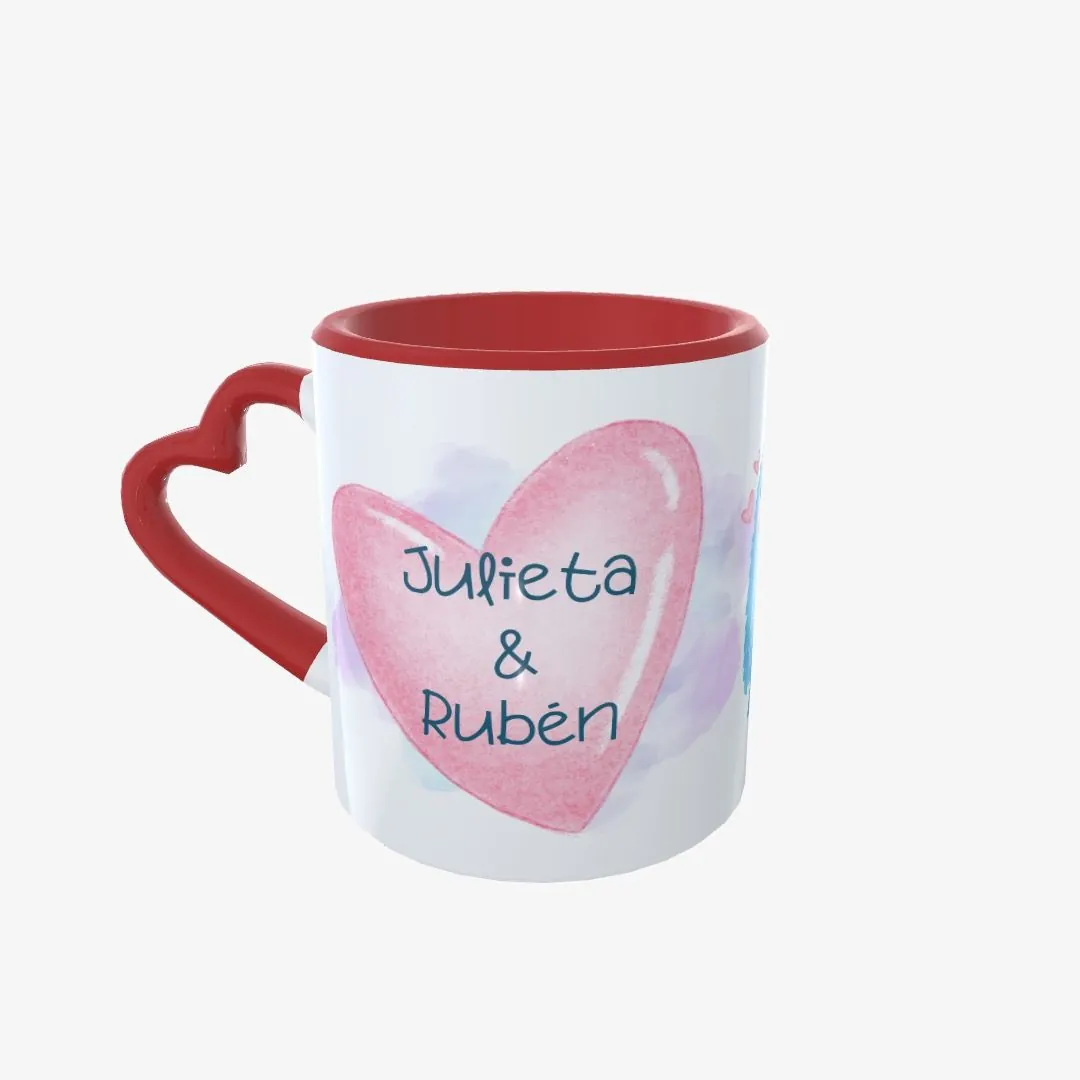Taza San Valentín Alienígenas y Flores - 3