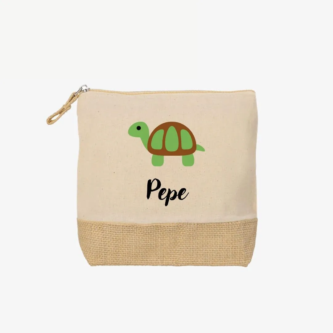 Neceser Yute Dibujo Tortuga.