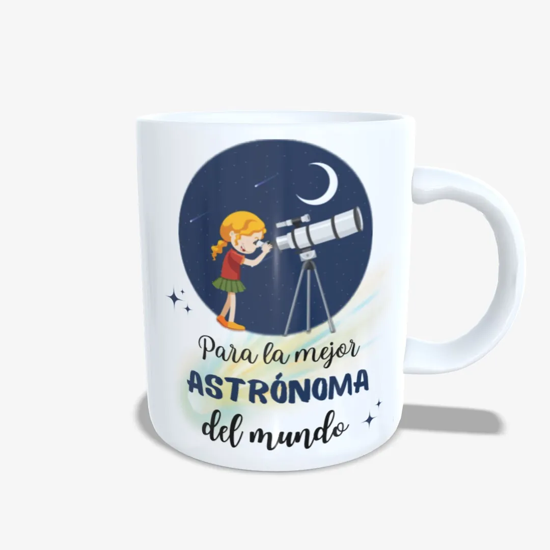 Taza Mejor Astrónoma del Mundo Chica 01.