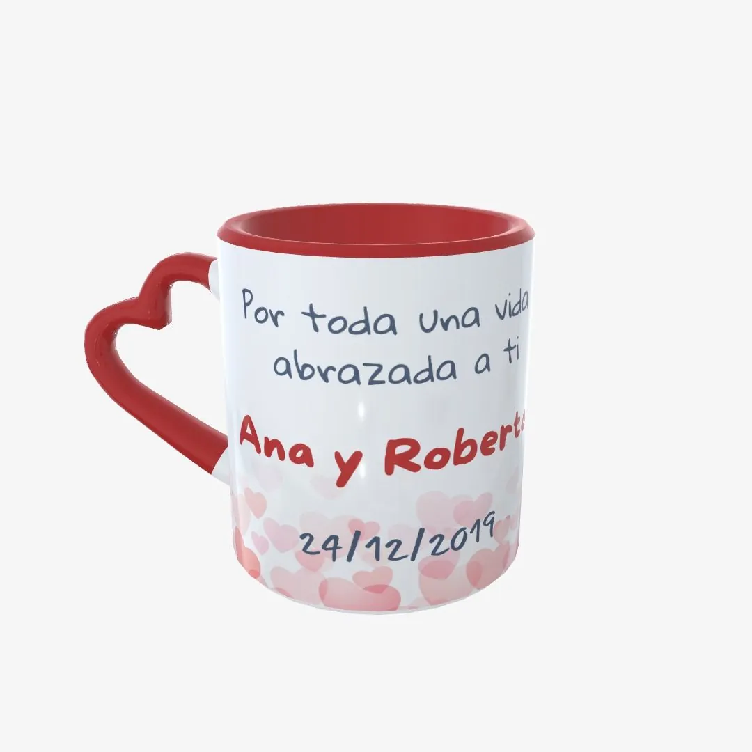 Taza San Valentín Conejitos de Paseo en Bicleta - 3