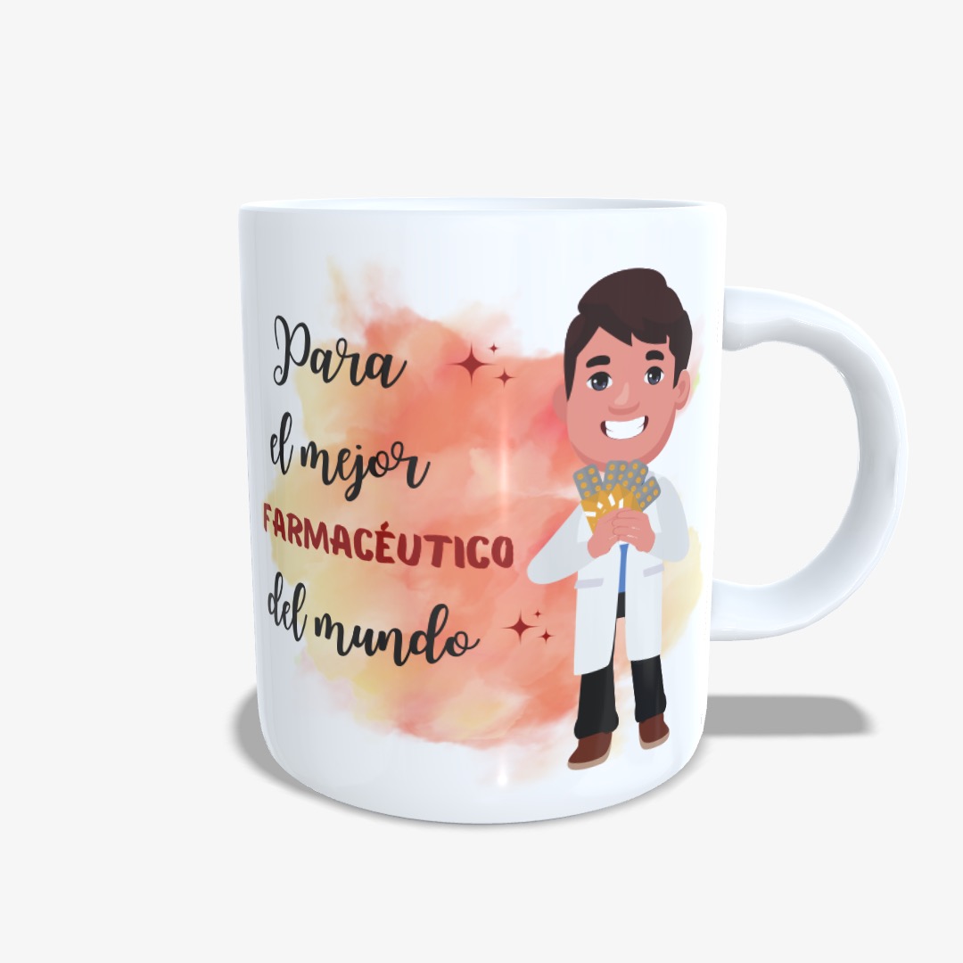 Taza mejor farmacéutico del mundo chico 01.