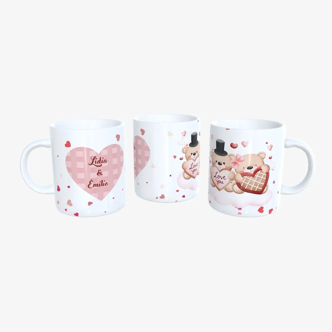 Taza San Valentín Ositos.