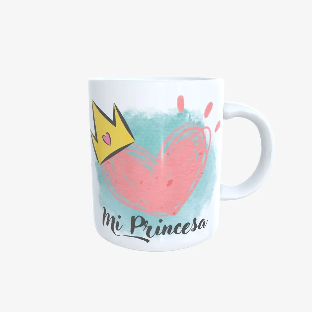 Taza Corazón Mi Princesa - 1