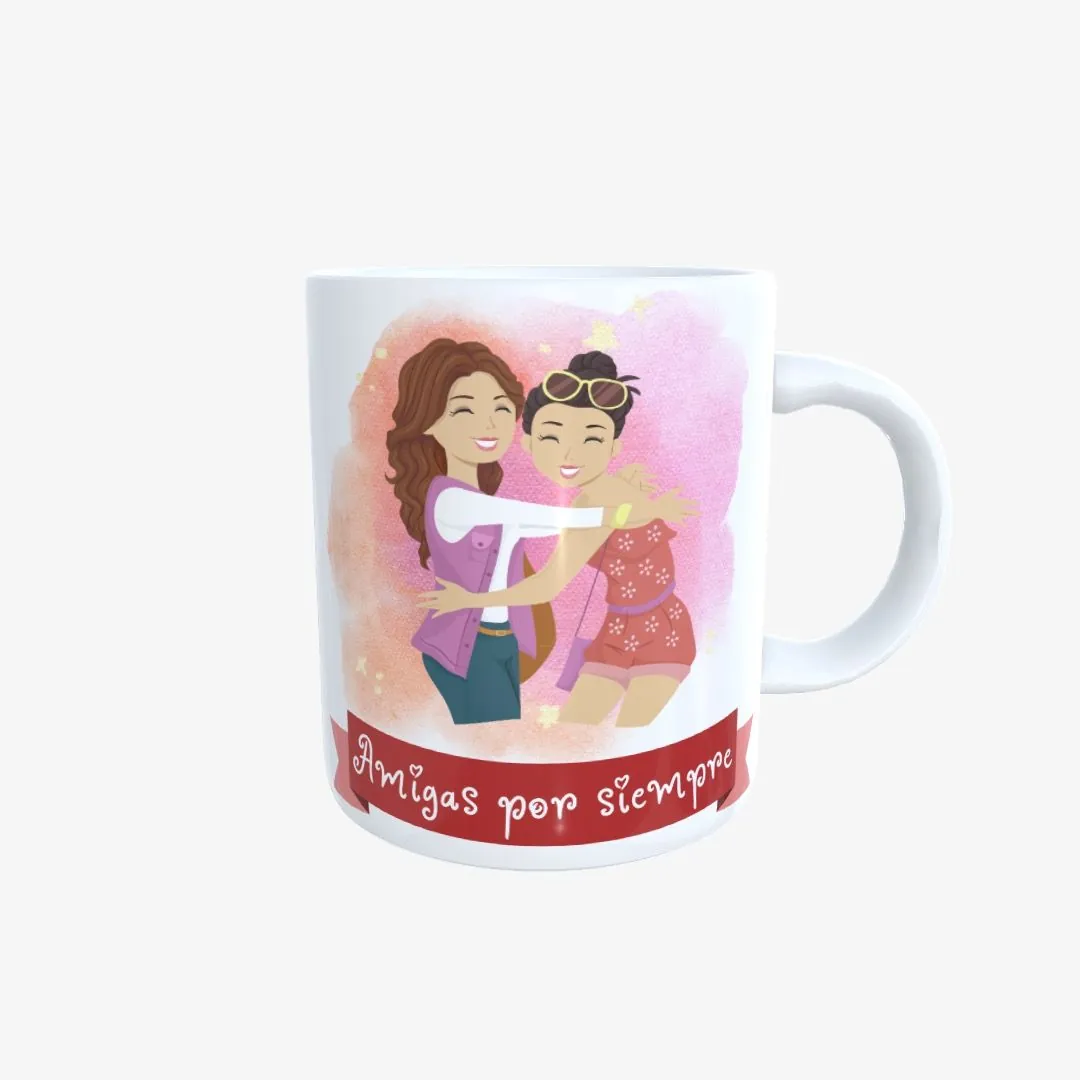 Taza Amigas por siempre 01.