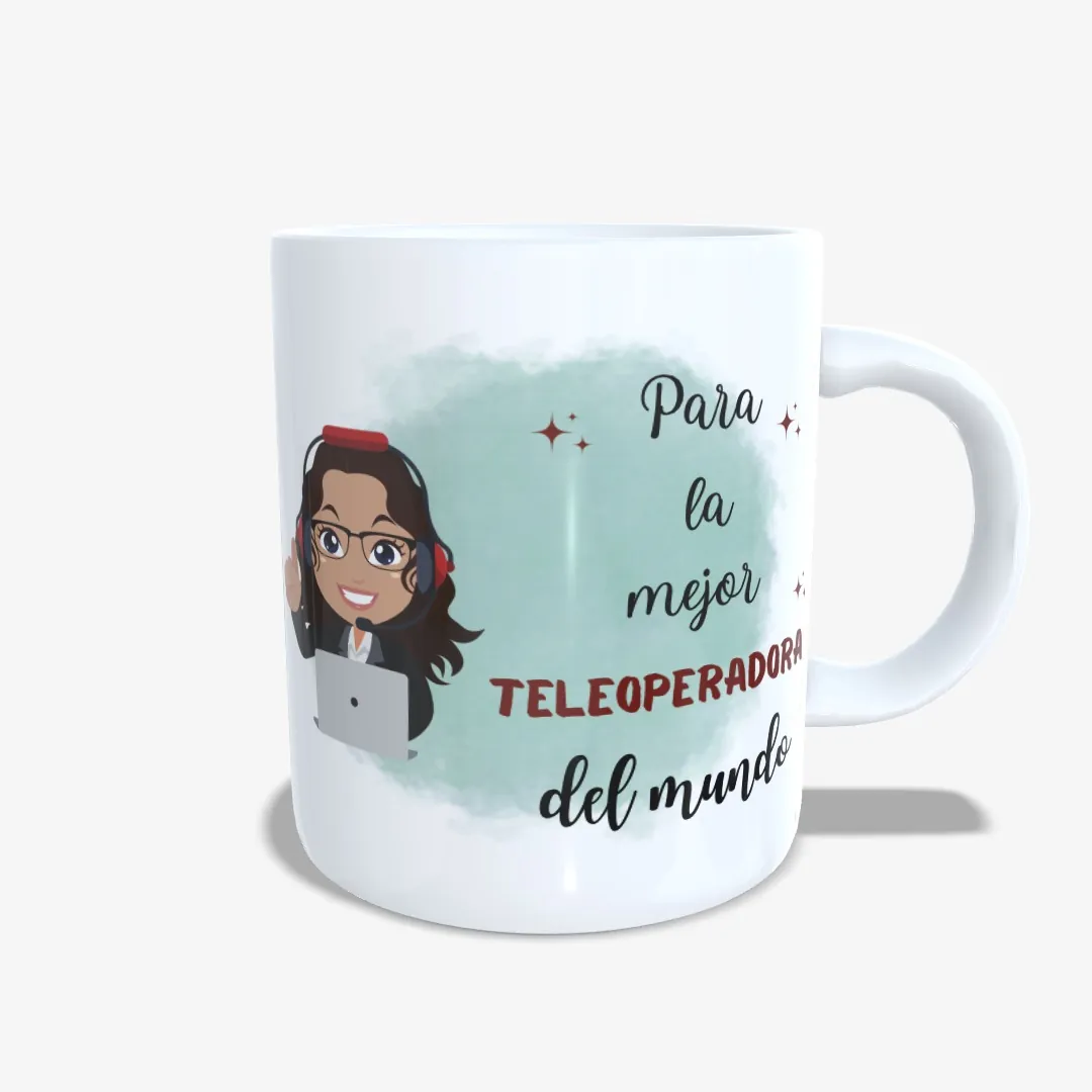 Taza Mejor Teleoperadora del Mundo Chica 01.