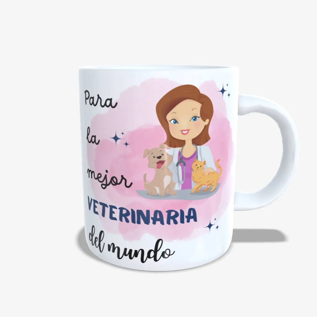 Taza mejor veterinario del mundo chica 01.