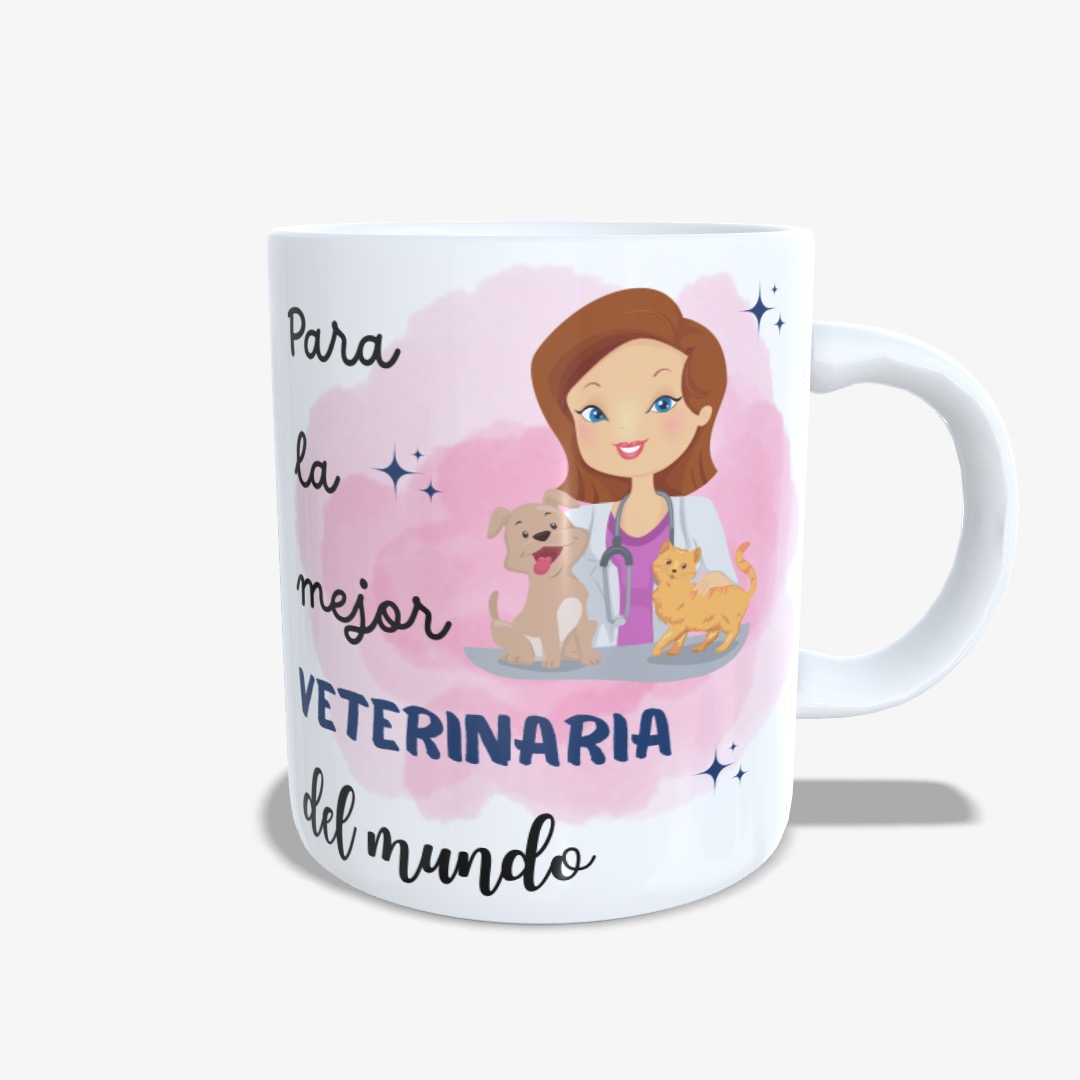 Taza mejor veterinario del mundo chica 01.