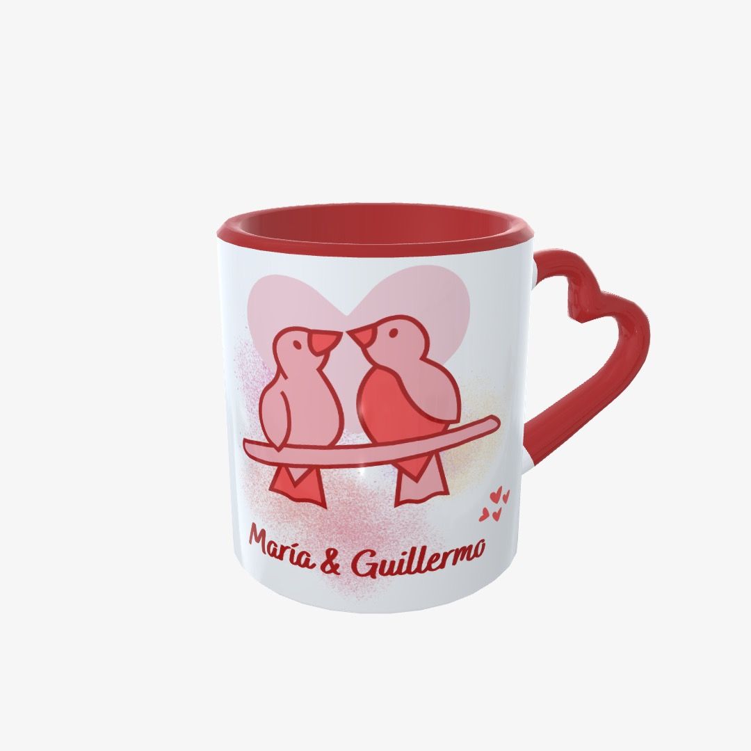 Taza San Valentín Pajaritos - Vista 2