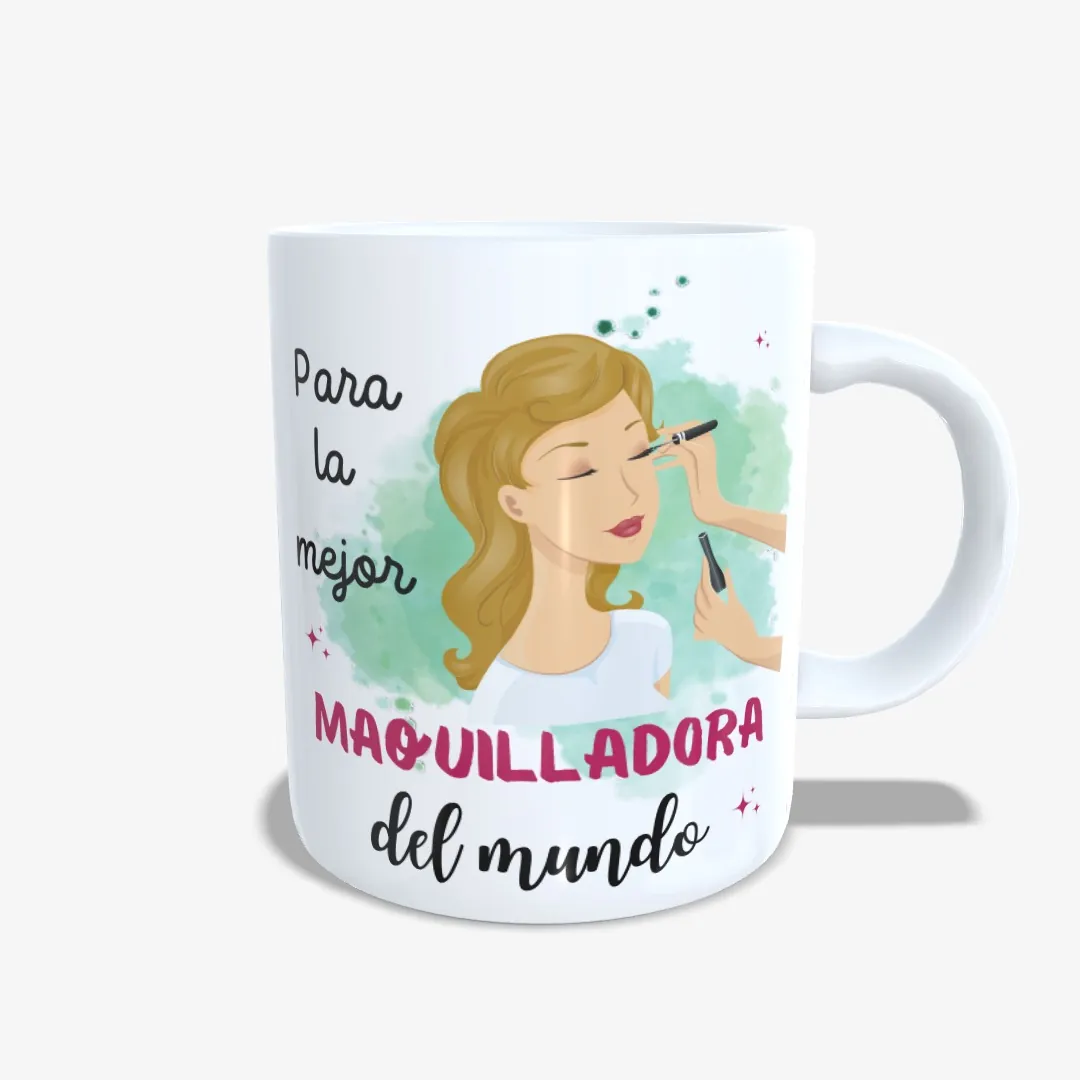 Taza mejor maquilladora del mundo chica 01