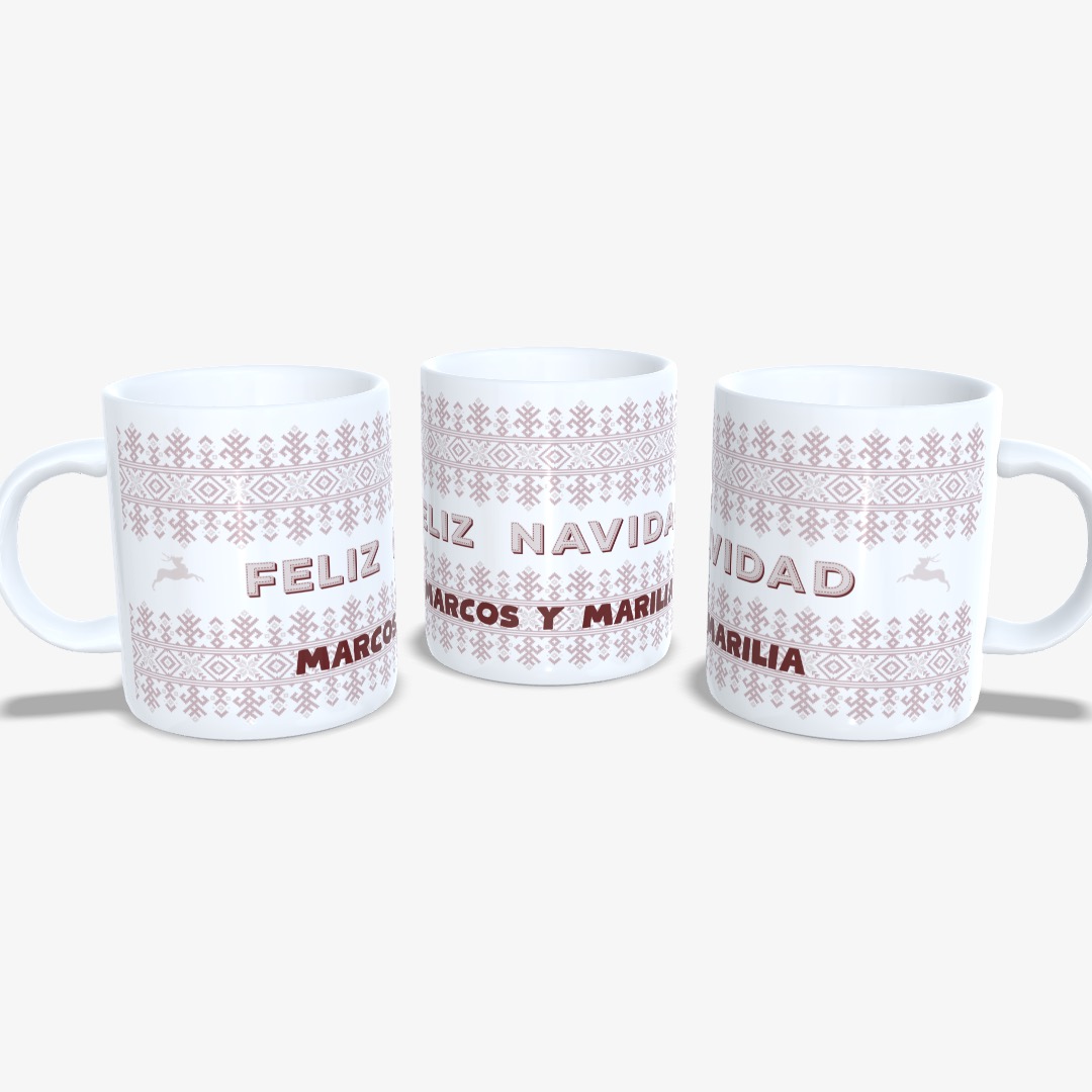 Taza Navidad Jersey Renos.