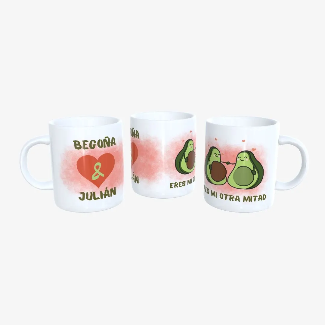 Taza San Valentín Aguacates.