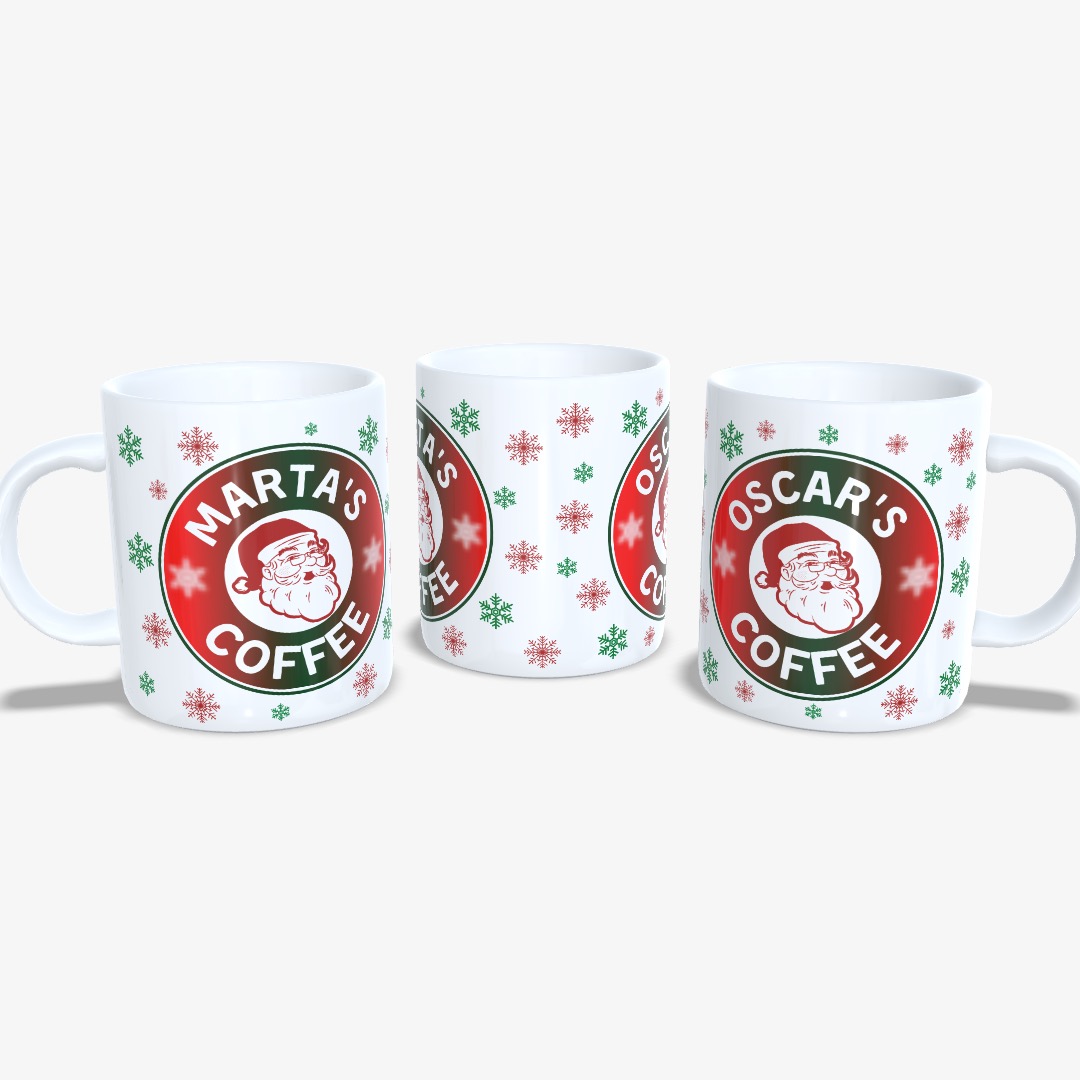 Taza Navidad Santa's Coffee 01.