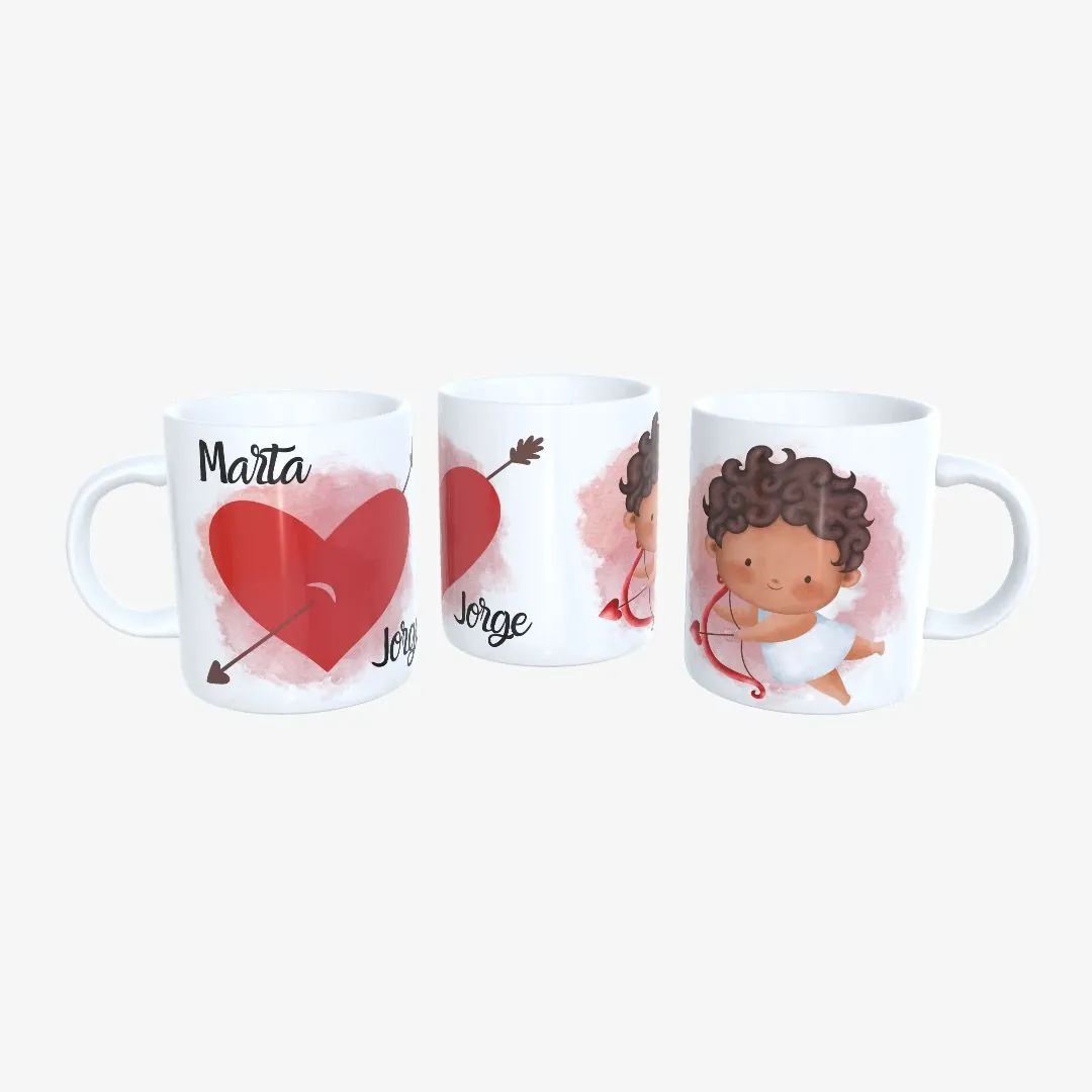 Taza San Valentín Cupido.