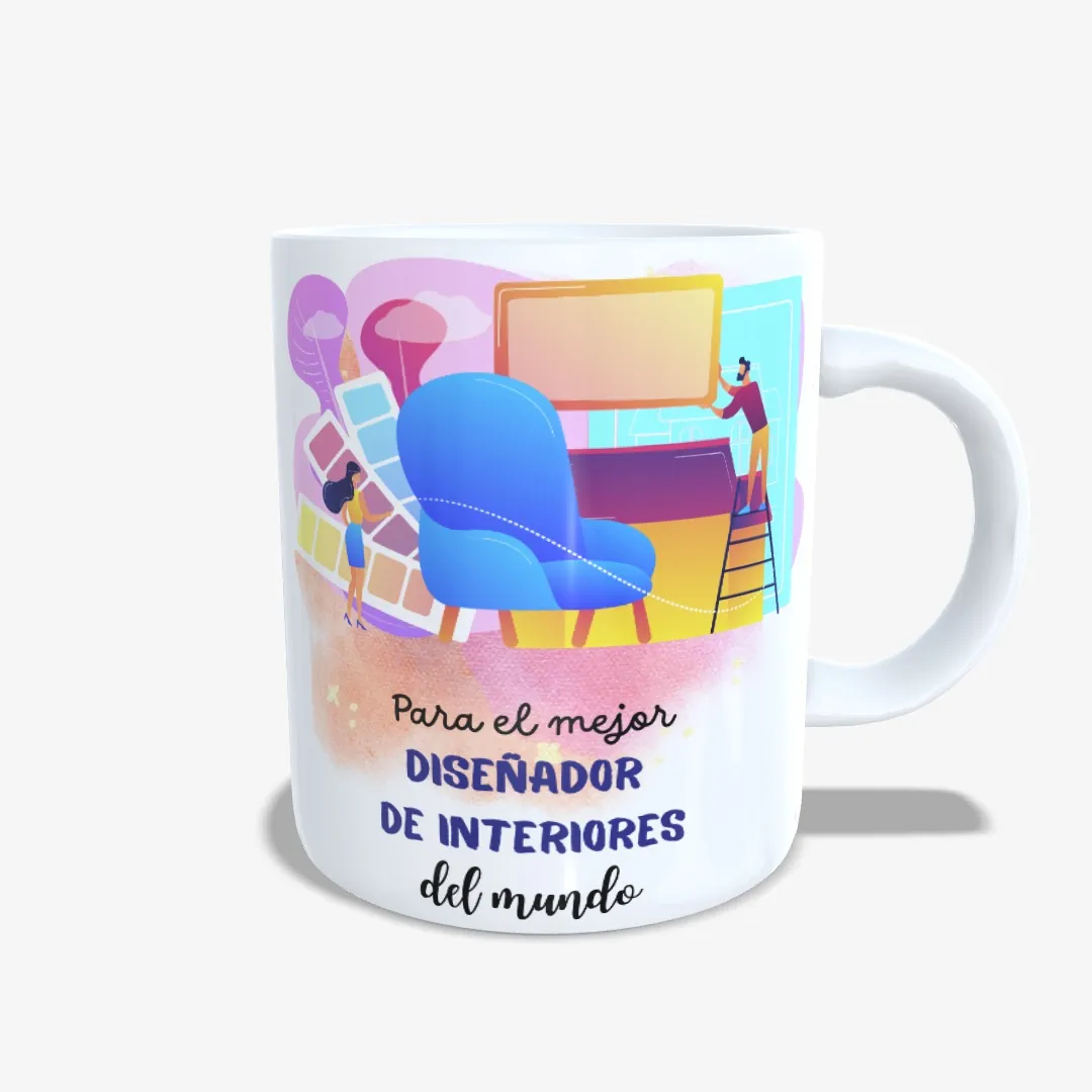 Taza Mejor Diseñador de Interiores del Mundo Chico 01.