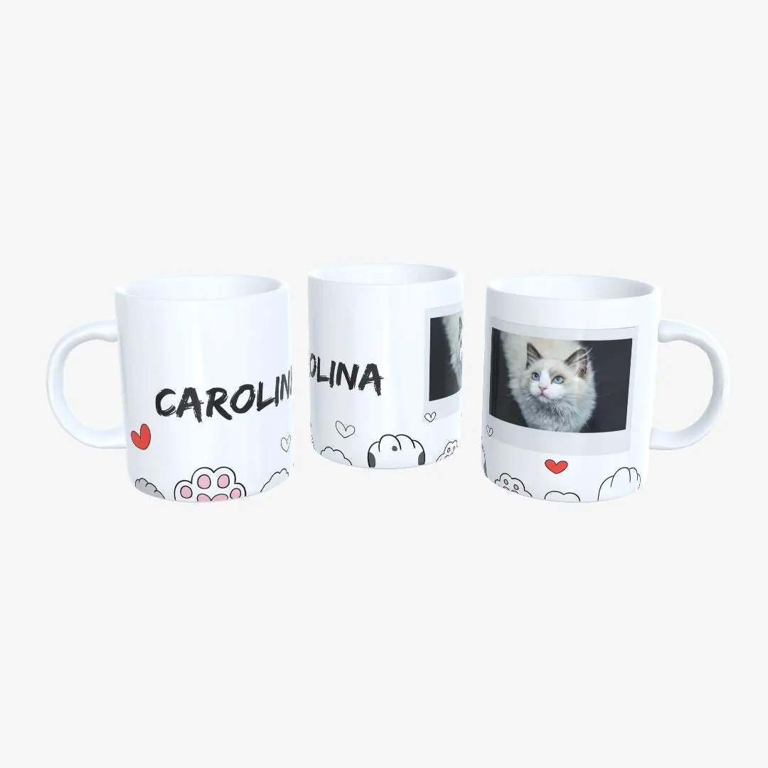 Taza Patitas de Gato y Foto 01.