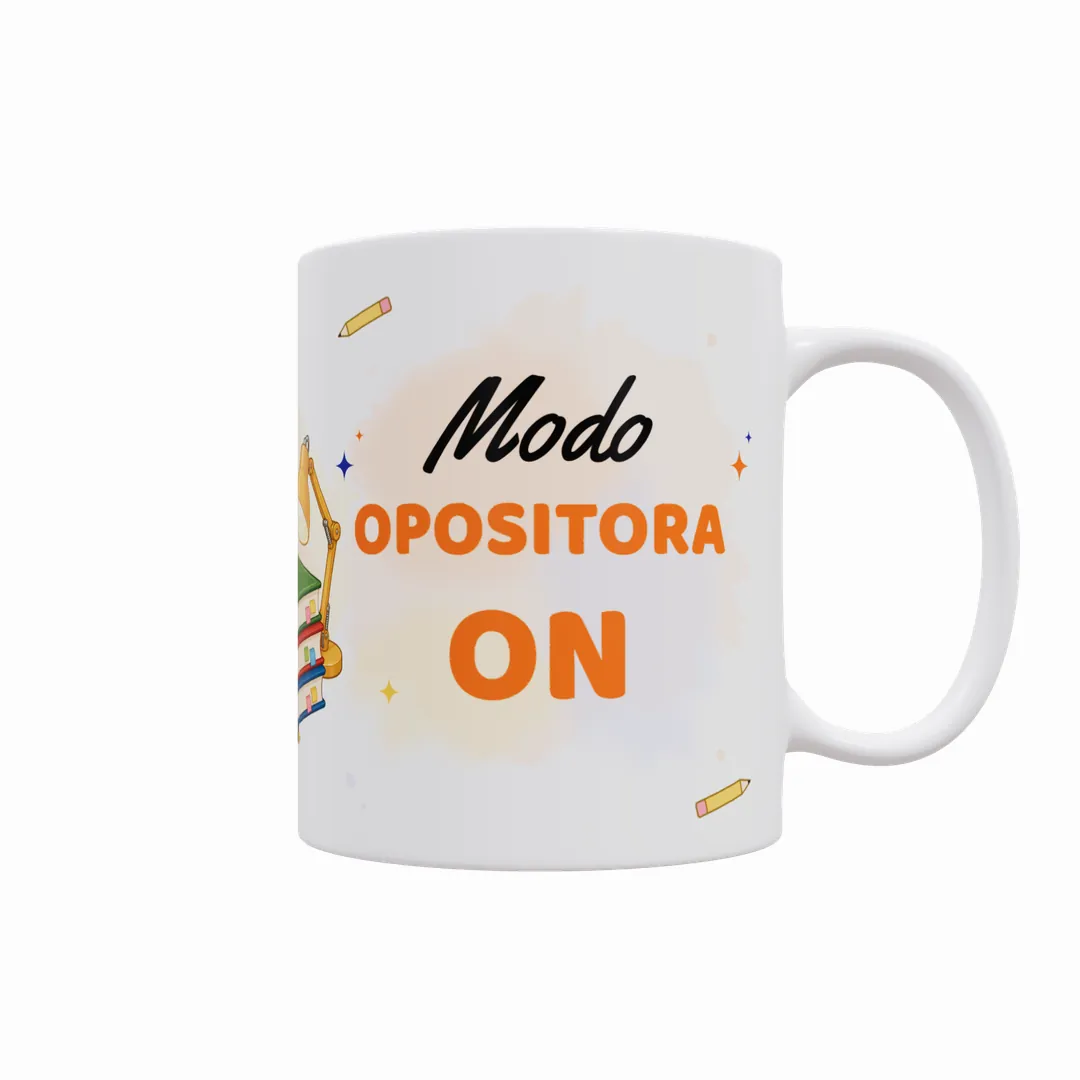 Taza Modo Opositor/a: ON con Nombre (Varios Modelos) - 2