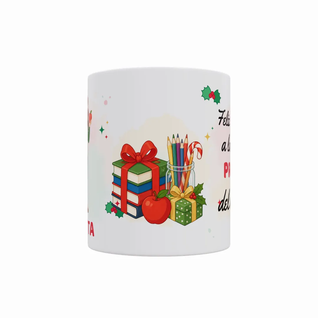 Taza Feliz Navidad a la Mejor Profe del Mundo (Varios Modelos) - 3