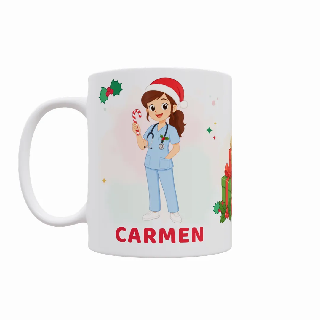 Taza Feliz Navidad al Mejor Profesional del Mundo (Varios Modelos) - 1