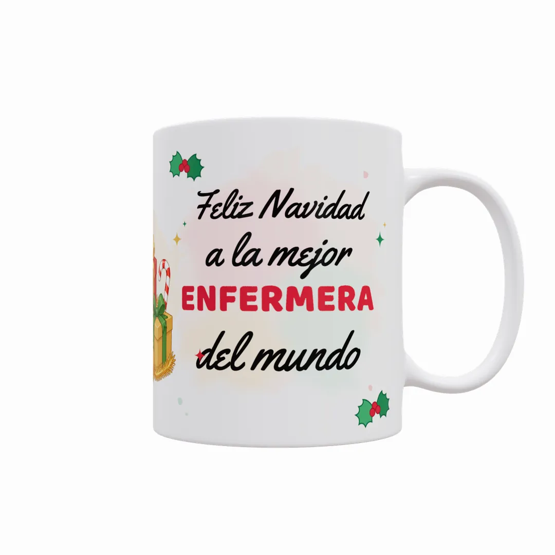 Taza Feliz Navidad al Mejor Profesional del Mundo (Varios Modelos) - 2