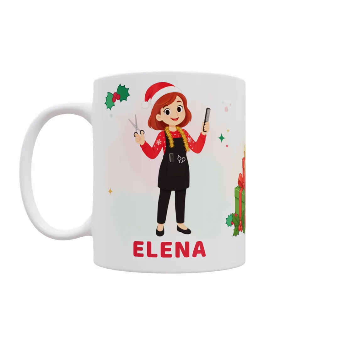 Taza Feliz Navidad al Mejor Profesional del Mundo (Varios Modelos) - 5
