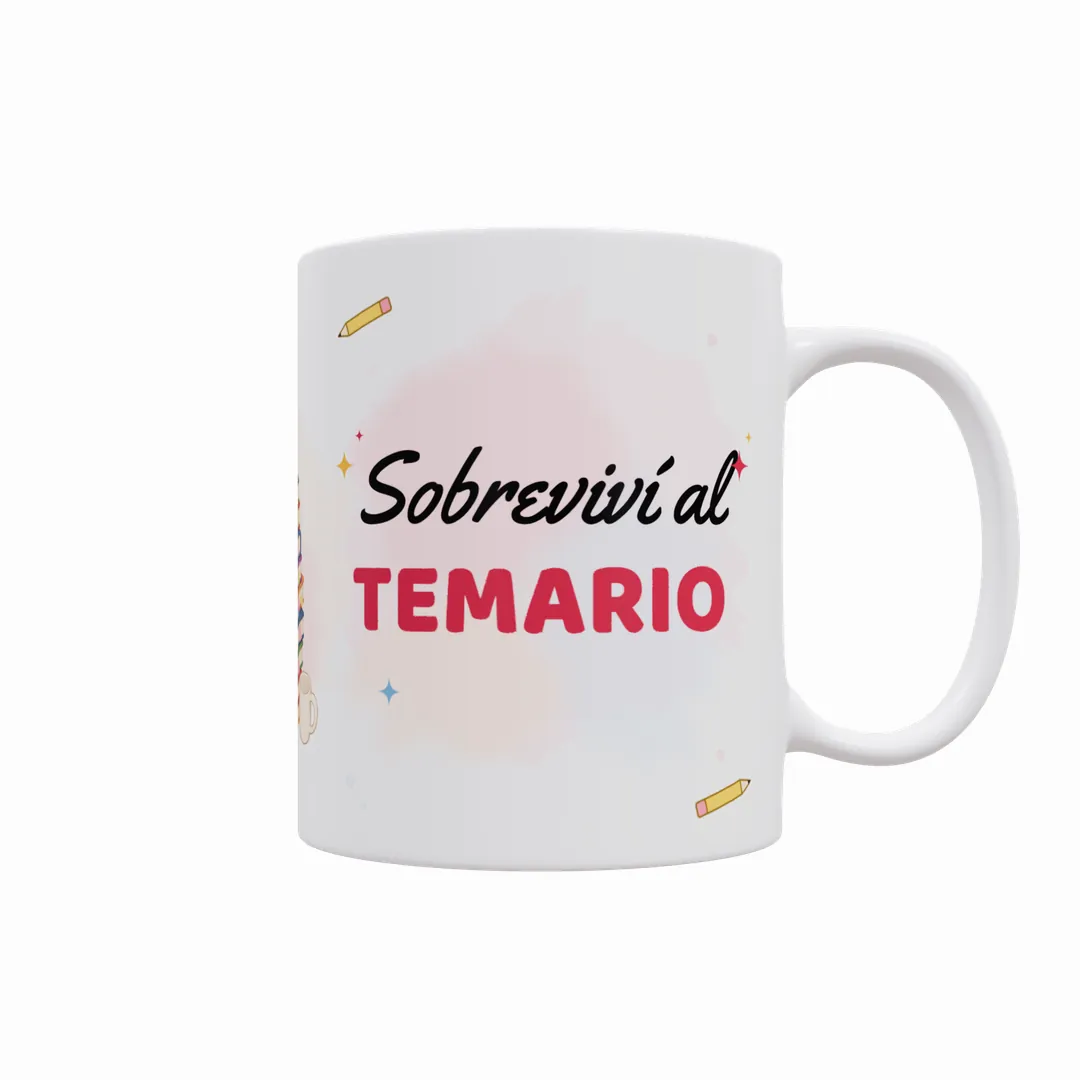 Taza Sobreviví al Temario con Nombre (Varios Modelos) - 2