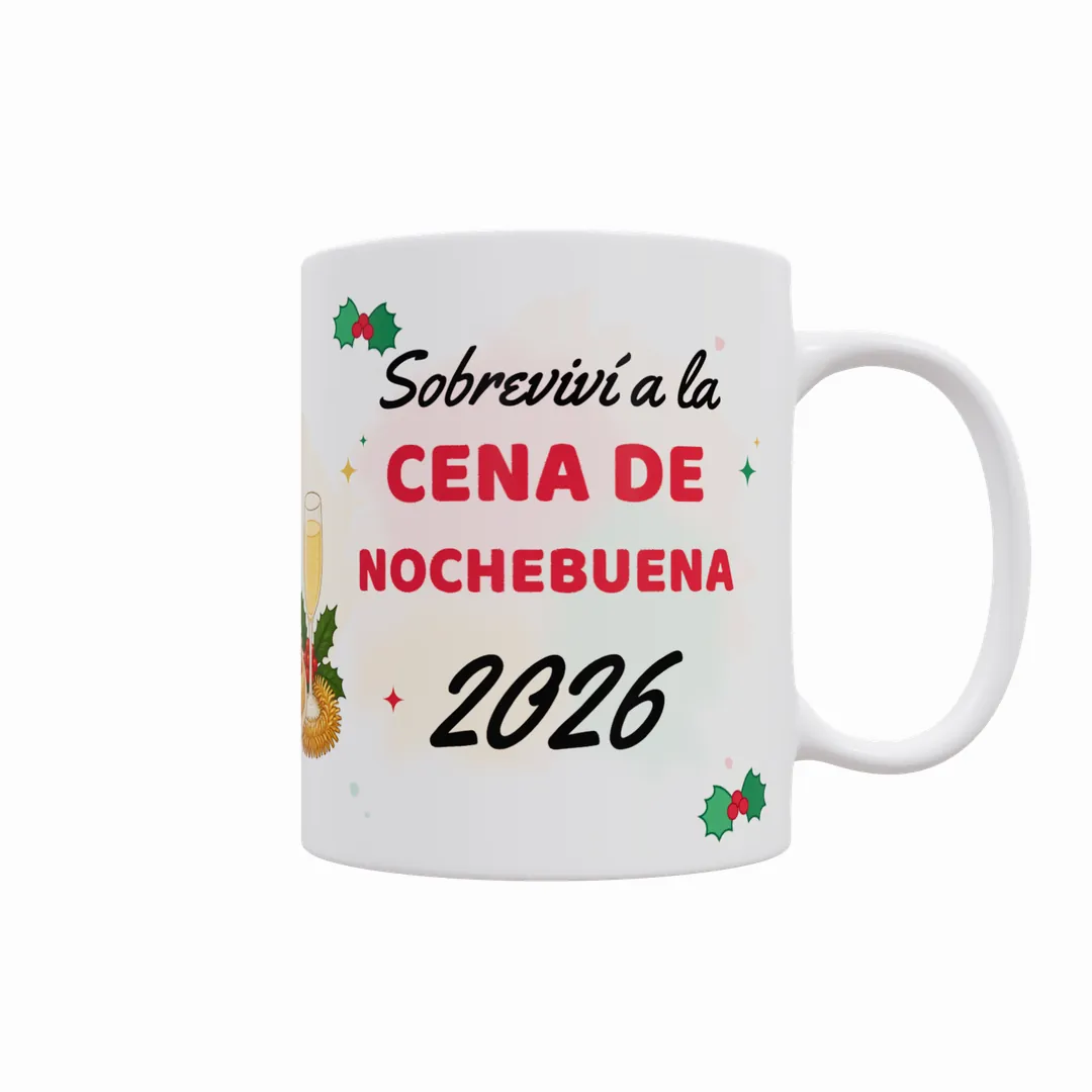 Taza Sobreviví a la Cena de Nochebuena 2026 (Varios Modelos) - 2